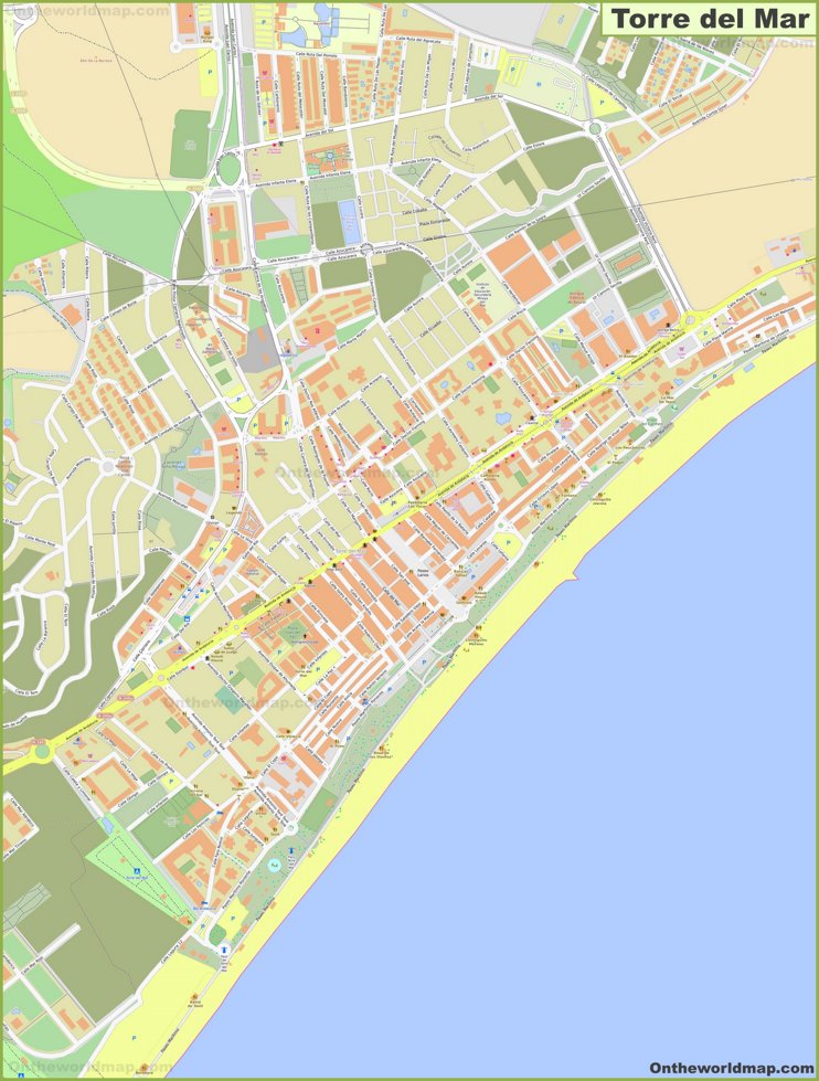 Mapa detallado de Torre del Mar