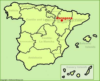 Zaragoza Localización Mapa