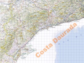 Gran mapa detallado de Costa Dorada
