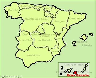 Gran Canaria Localización Mapa