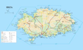 Ibiza carreteras mapa