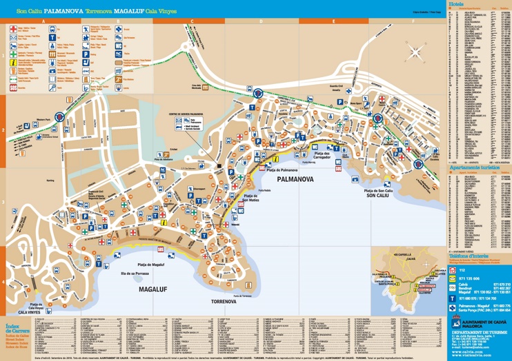 Magaluf y Palmanova hotel mapa