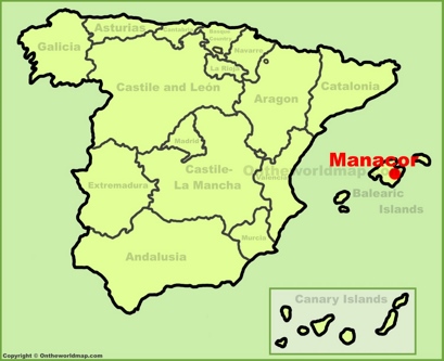 Manacor Localización Mapa