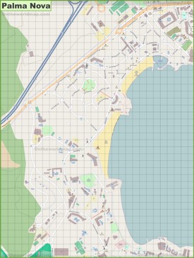 Gran mapa detallado de Palmanova