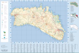 Gran mapa detallado de Menorca