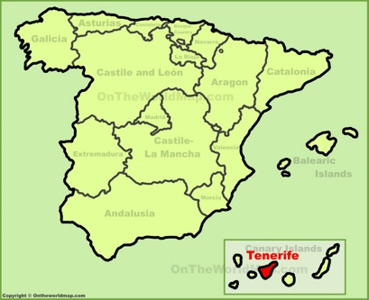Tenerife Localización Mapa