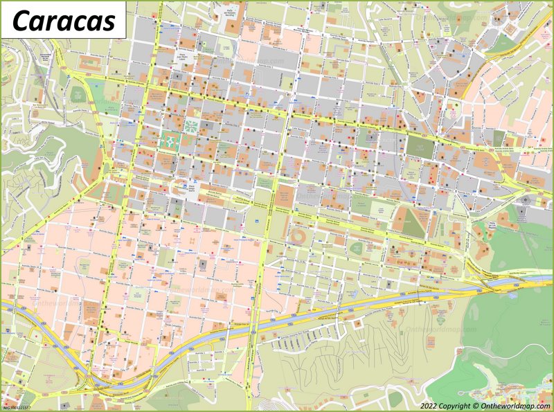 Mapa de Caracas | Venezuela | Mapas Detallados de Caracas