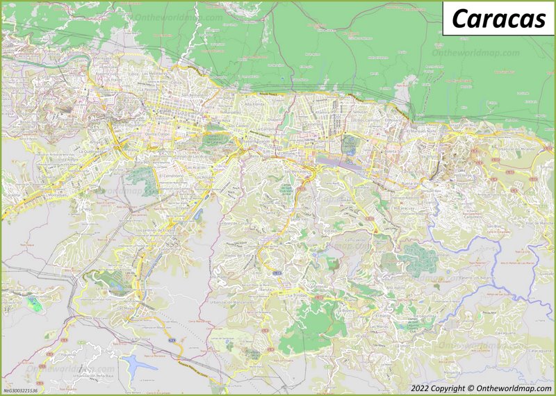 Mapa de Caracas | Venezuela | Mapas Detallados de Caracas